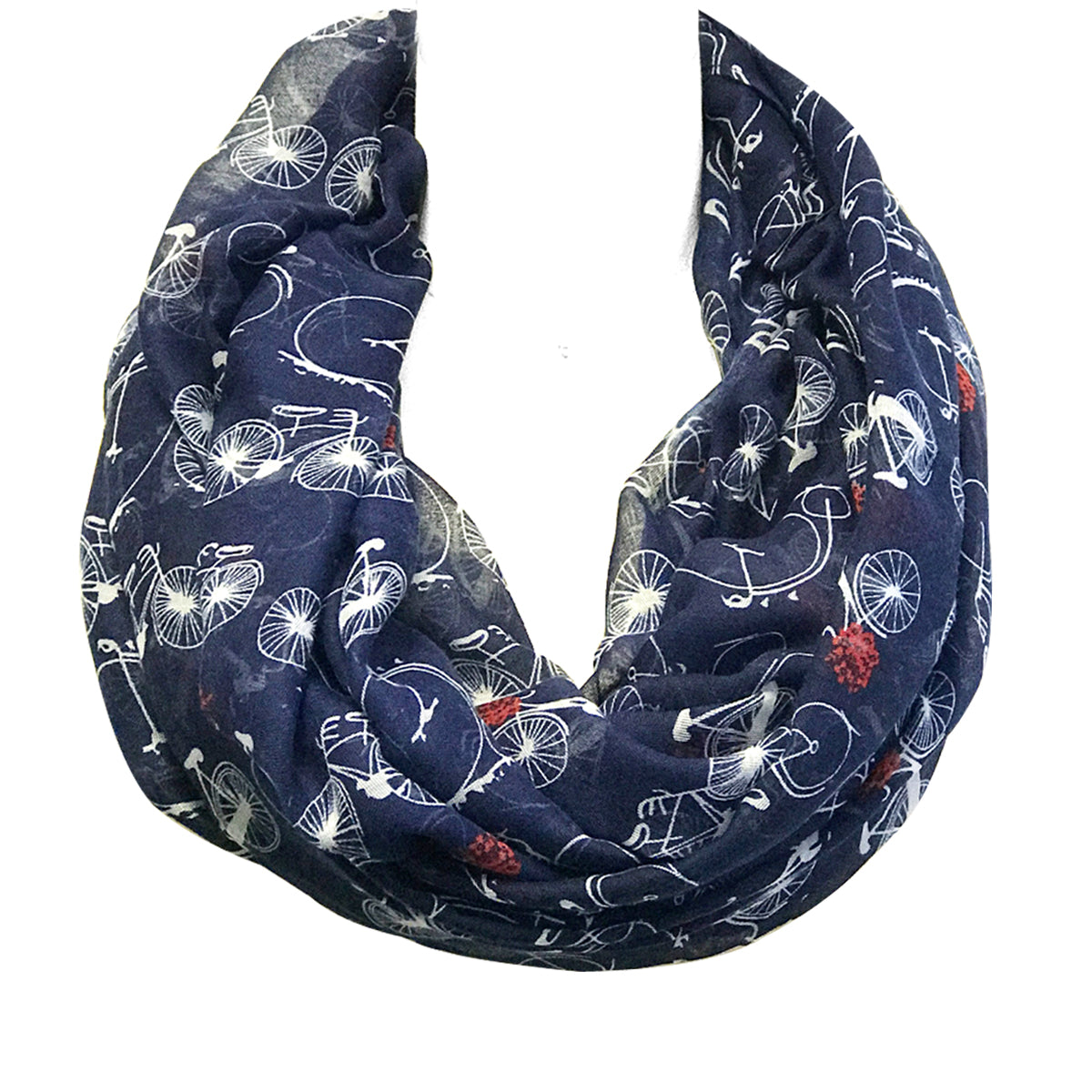 Wrapables Lightweight Vintage Bicycle Infinity Scarf