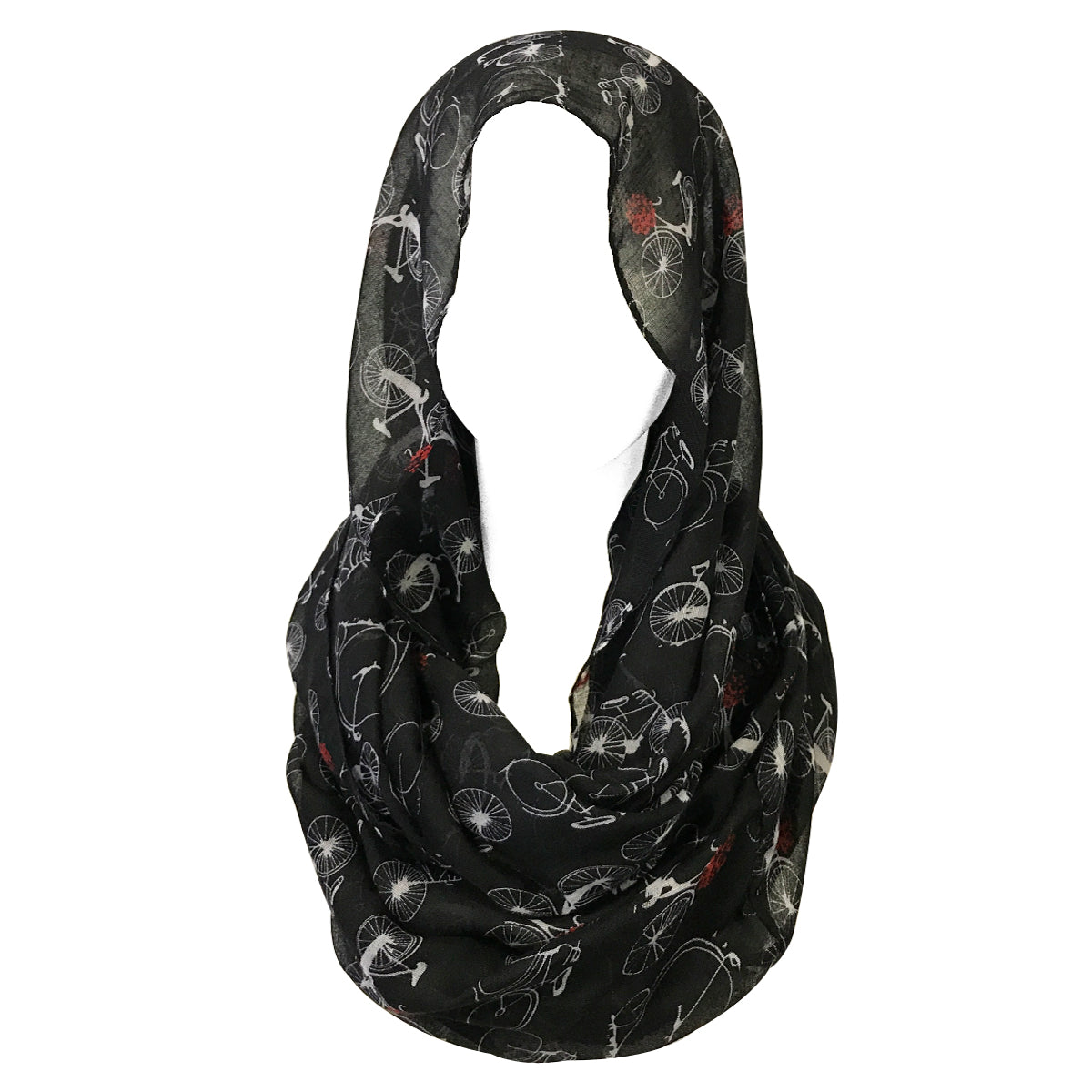 Wrapables Lightweight Vintage Bicycle Infinity Scarf