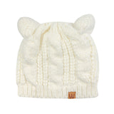 Wrapables Winter Warm Cable Knit Cat Ears Beanie