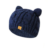 Wrapables Winter Warm Cable Knit Cat Ears Beanie