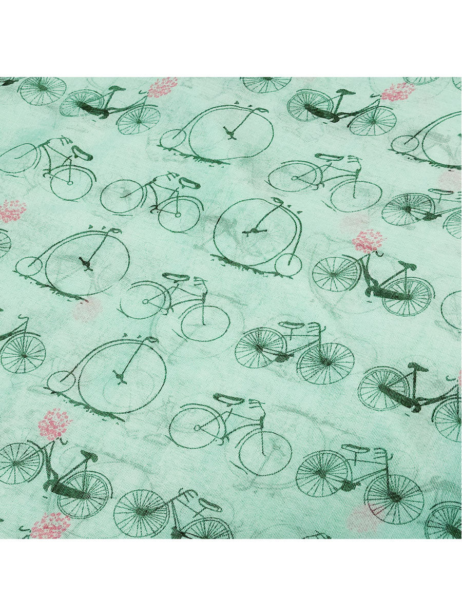 WrapablesÂ® Lightweight Vintage Bicycle Long Scarf
