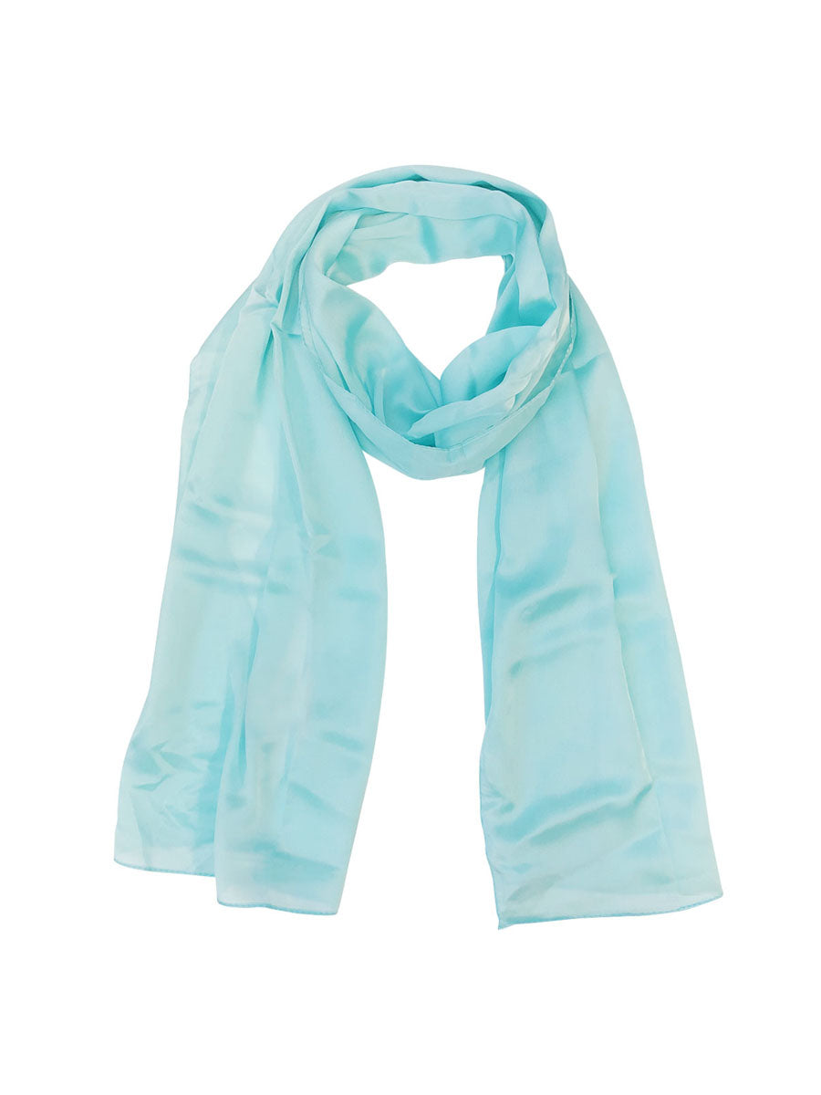 Wrapables Lightweight Silky Satin Solid Colored Scarf (Set of 2)