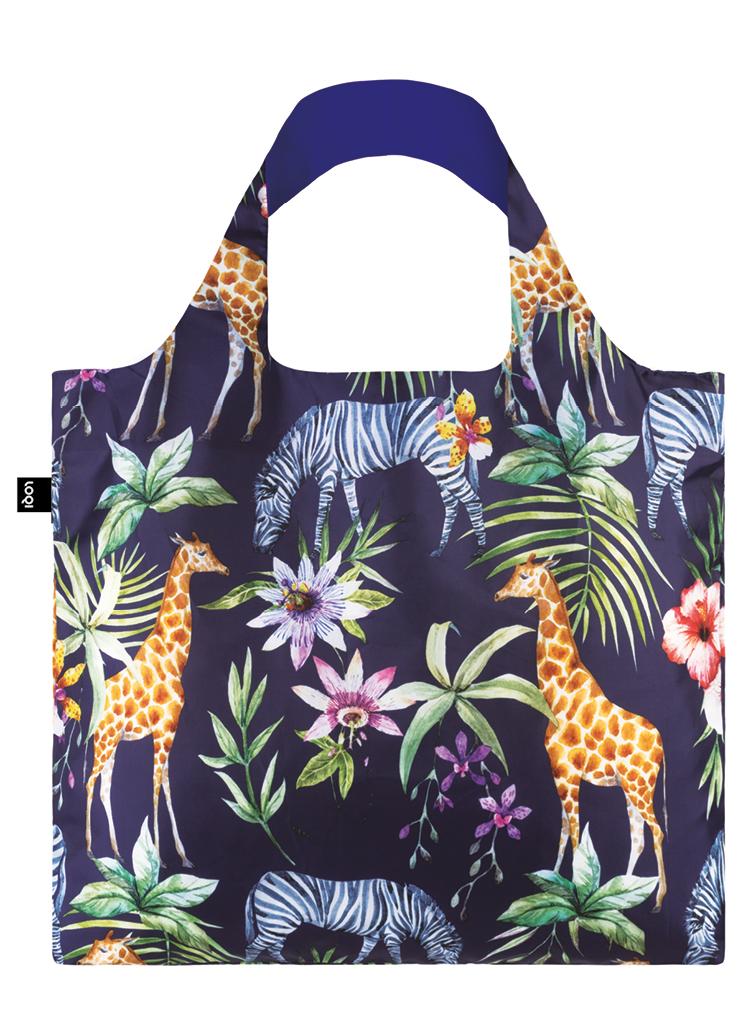 LOQI Wild Zebra Reusable Shopping Bag