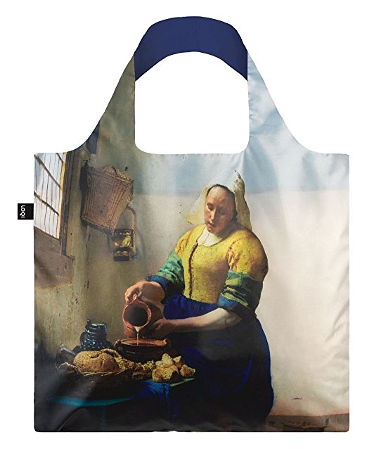 LOQI Museum Johannes Vermeer's The Milkmaid & Irma Boom DNA 19 Reusable Shopping Bag