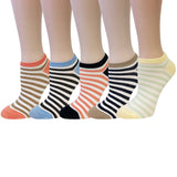 Wrapables Colorful No Show Ankle Socks (Set of 5)