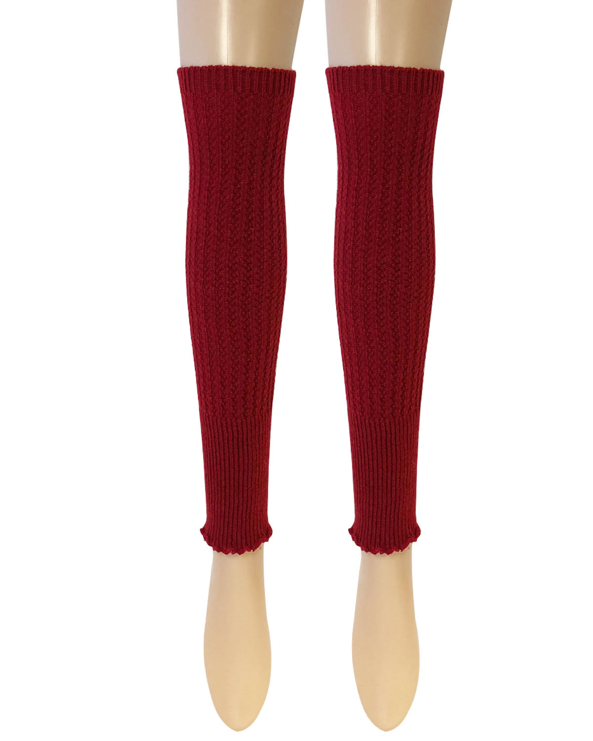 WrapablesÂ® Women's Ribbed Warm Knitted Leg Warmers