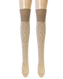 Wrapables Women's Warm Knitted Vintage Knee High Boot Socks