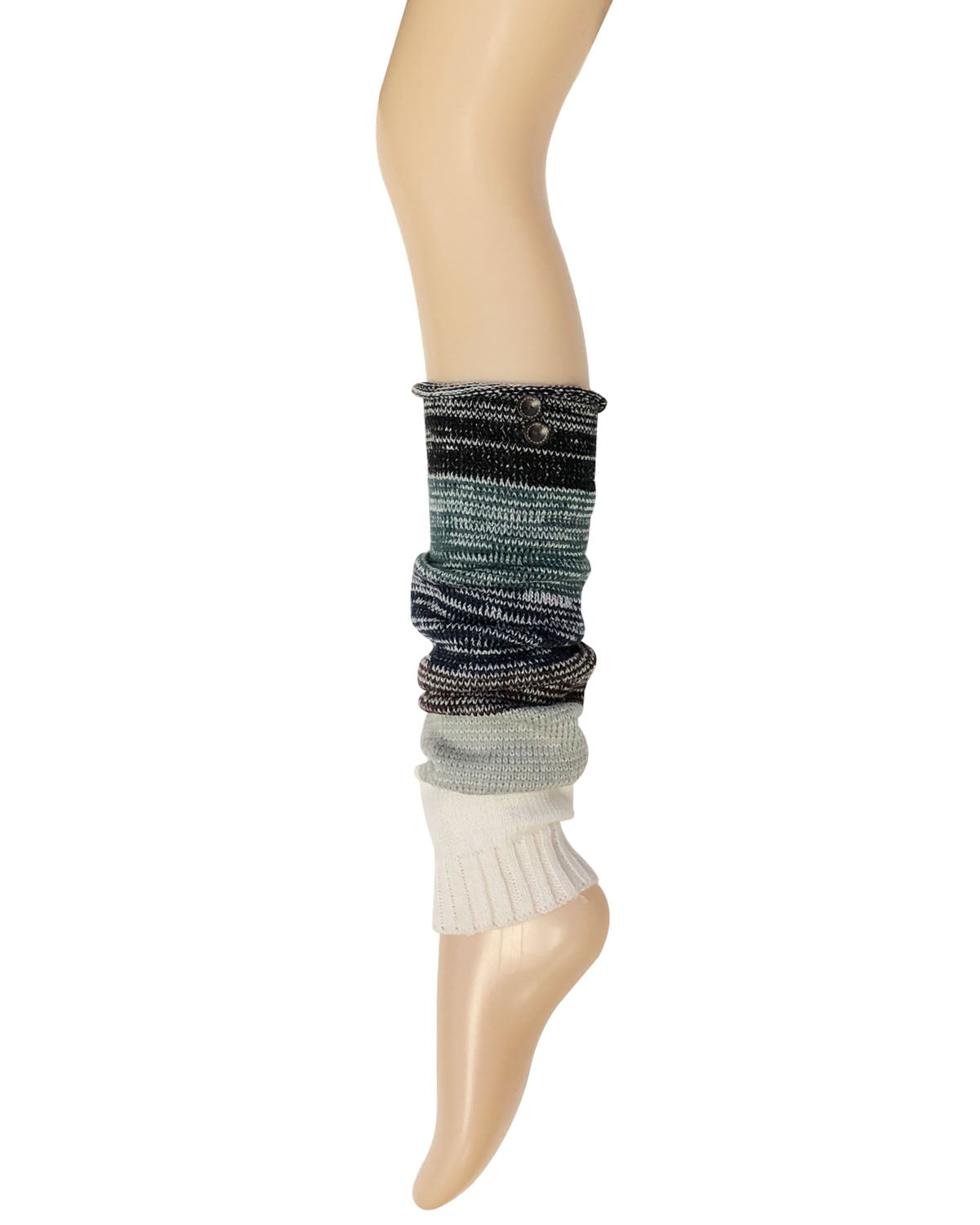 Wrapables Women's Multicolor Button Leg Warmers