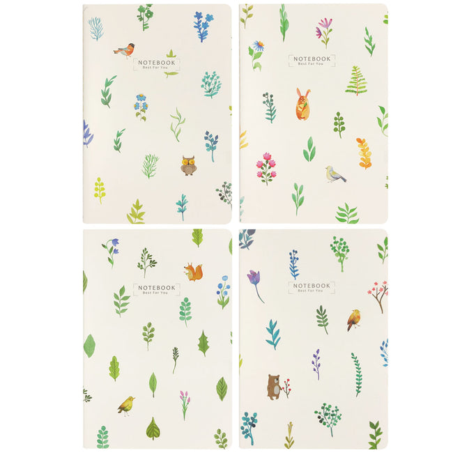 Wrapables Softcover Composition Notebooks and Journals (Set of 4)