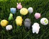 Wrapables Party Favor Mini Mochi Squishies Kawaii Squishy Animal Toys for Stress Relief (Set of 12)