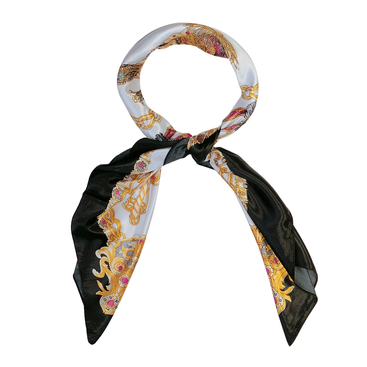 Wrapables Silky Feeling Satin Square Scarf