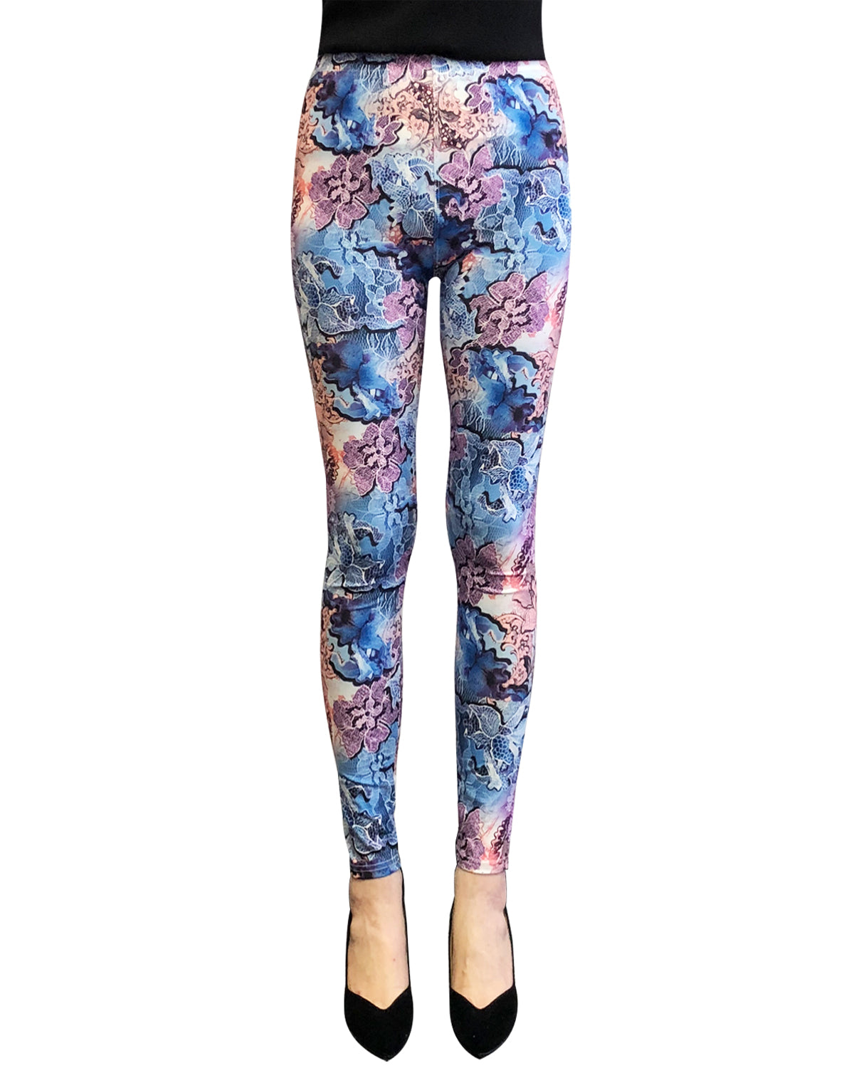 Wrapables Women's Ultra-Soft and Stretchy Printed Leggings for Activew