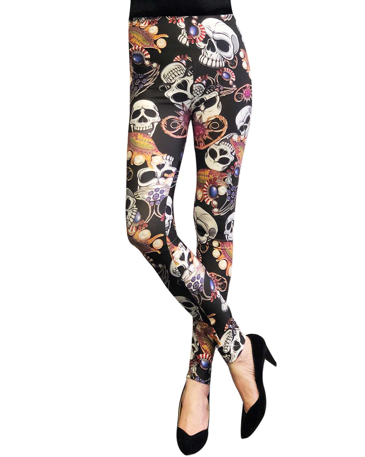 WrapablesÂ® Womenâ€™s Ultra-Soft and Stretchy Printed Leggings for Activewear and Workout