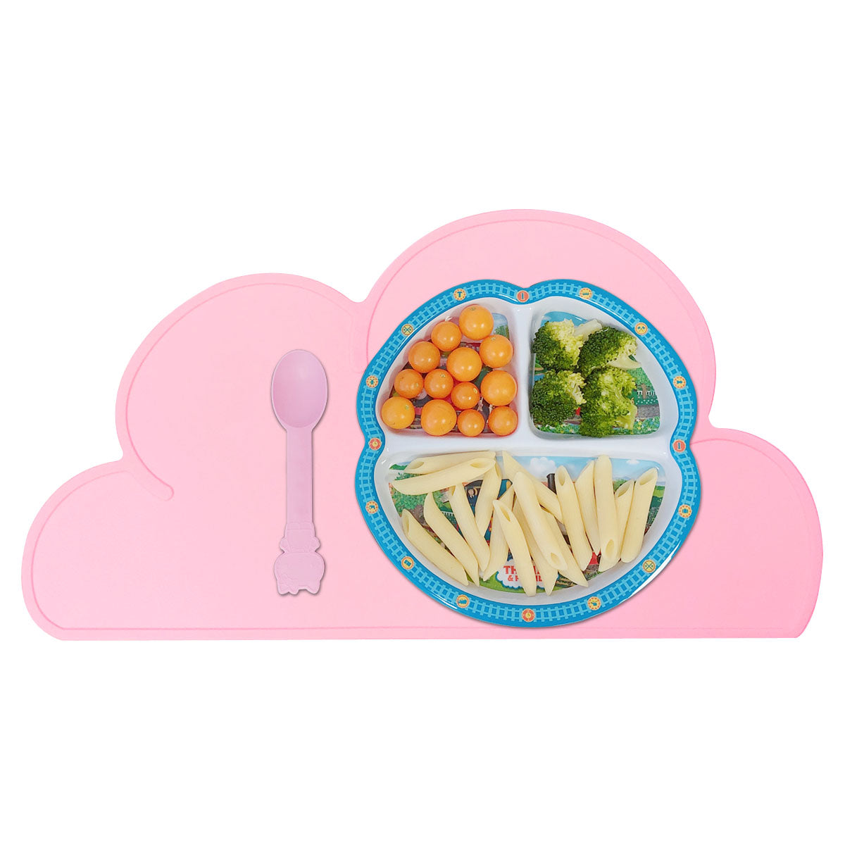 Wrapables® Children's Silicon Cloud Placemat Portable and Easy to Clean Food Mat
