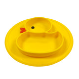 Wrapables Silicone Placemat + Suction Food Plate for Baby, Duck