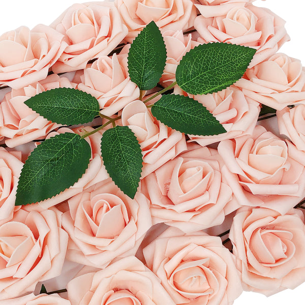 Wrapables Artificial Rose Flower, Real Touch Flowers for DIY Wedding Bouquets and Centerpieces