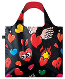 LOQI Pop Hearts Reusable Shopping Bag