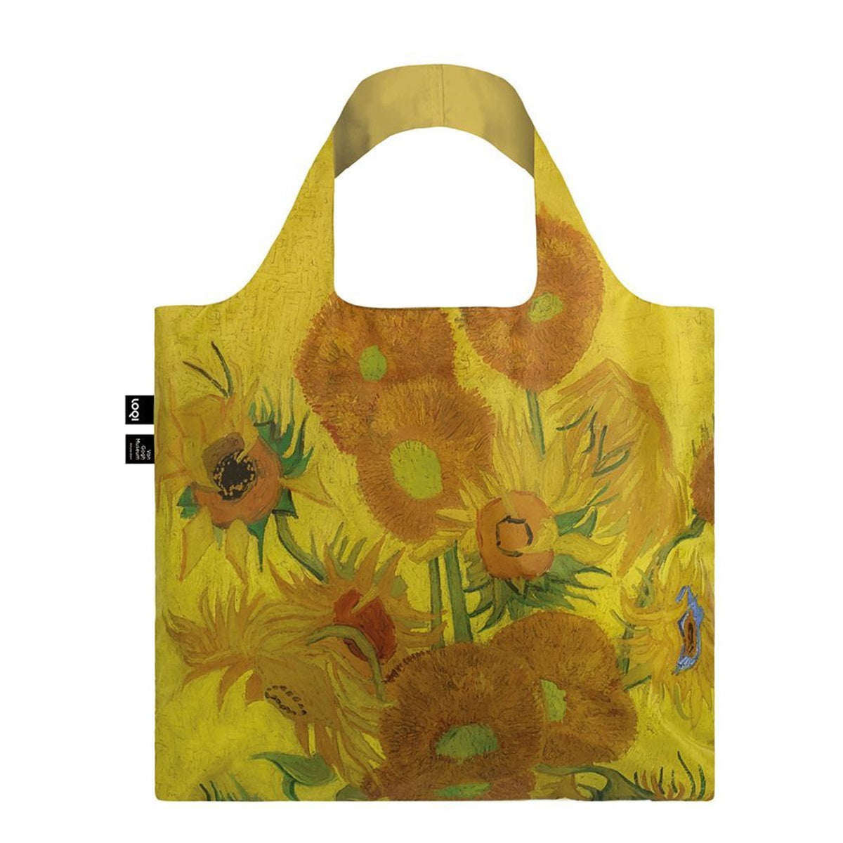 LOQI Museum Vincent Van Gogh's Sunflowers Reusable Shopping Bag