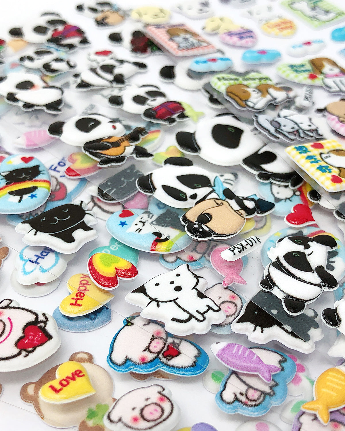 Wrapables 3D Puffy Stickers for Scrapbooking, (5 Sheets) Piggies Kitties &  Pandas, 5 Sheets - Harris Teeter