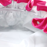 Wrapables Reusable Women's Waterproof Shower Caps for Long Hair