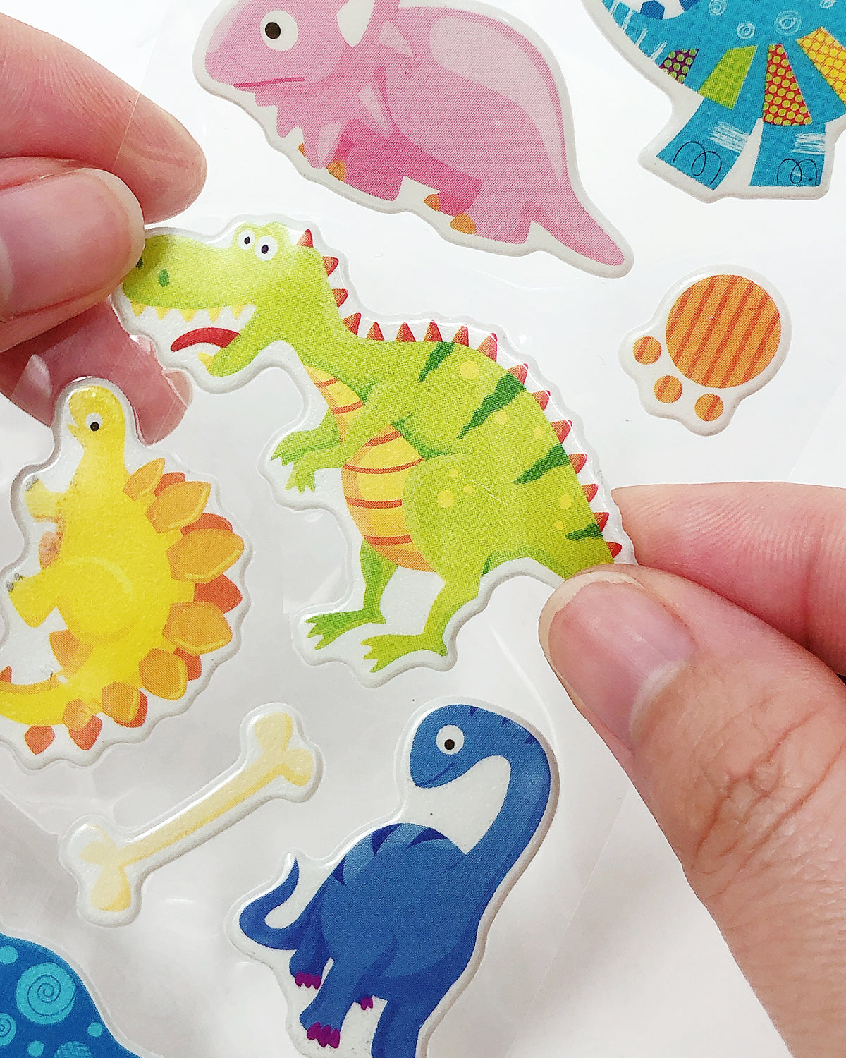 Wrapables Playful Puffy Scrapbooking Diary Stickers (Set of 5)