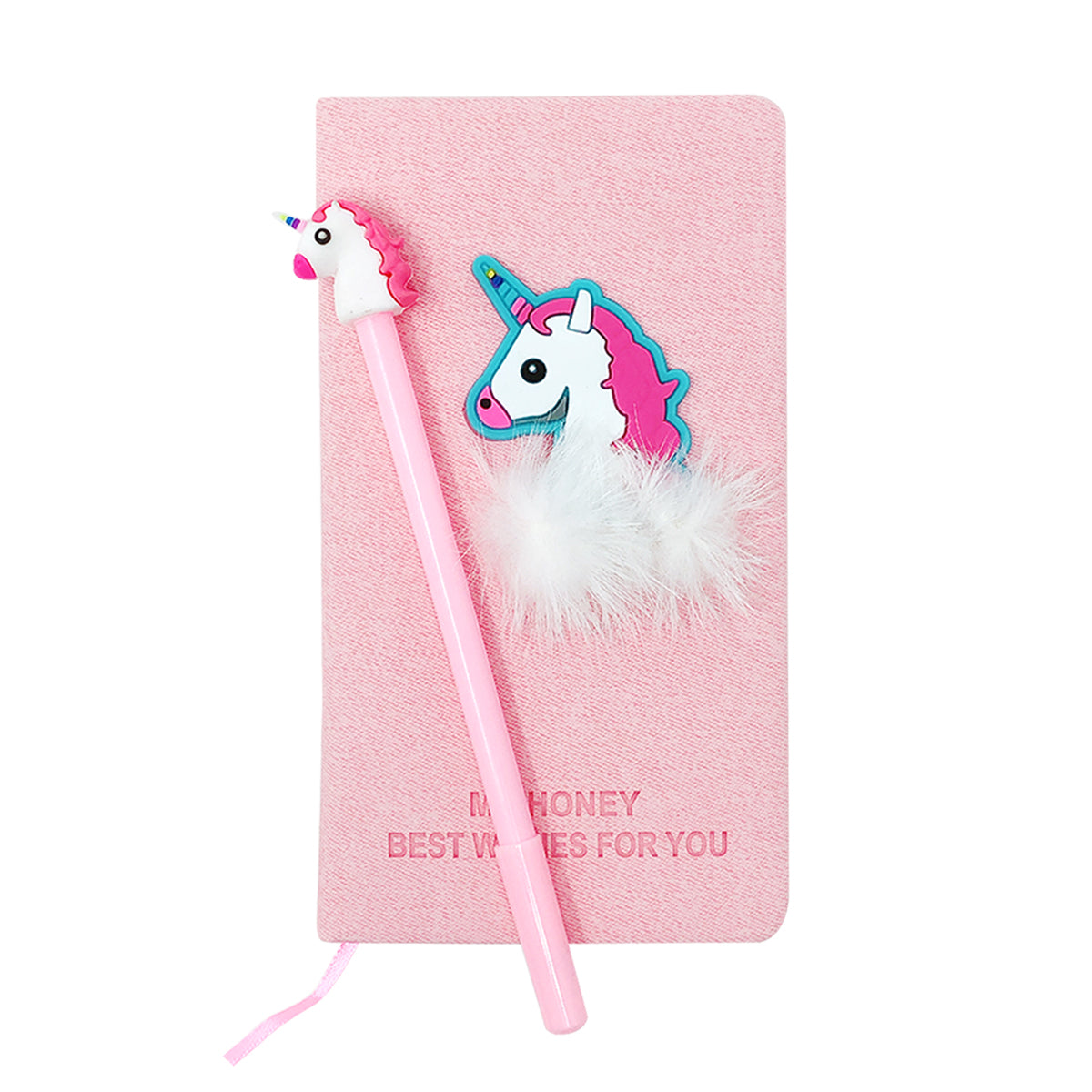 Wrapables Cute Notebook Gel Pen Set, Diary Journal Gift Set, Unicorn Butt,  1 - Metro Market