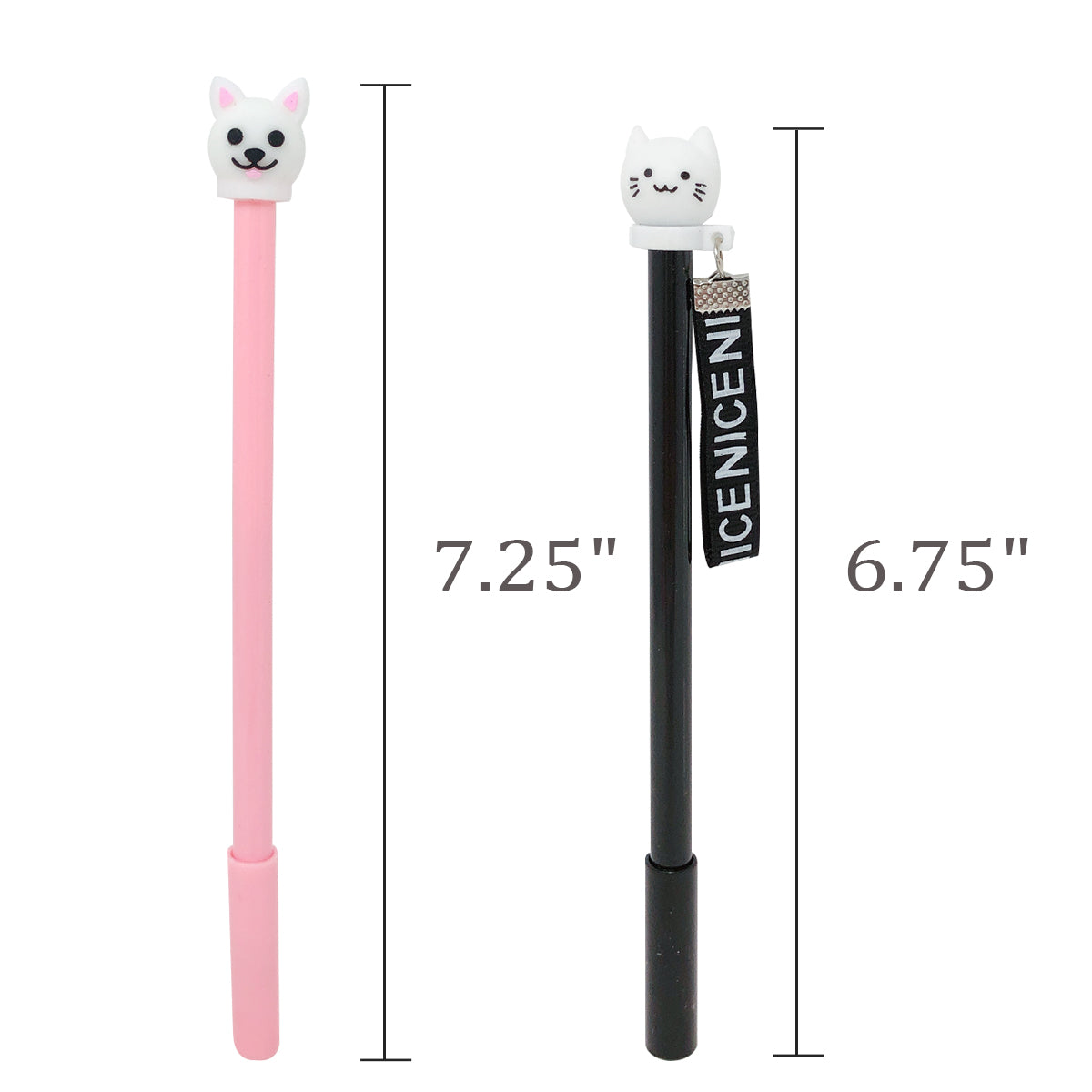 Sencoo 12 Pieces Black Cute Cat Pen Gel Pens Ball Point Pens for School  Office Supplies
