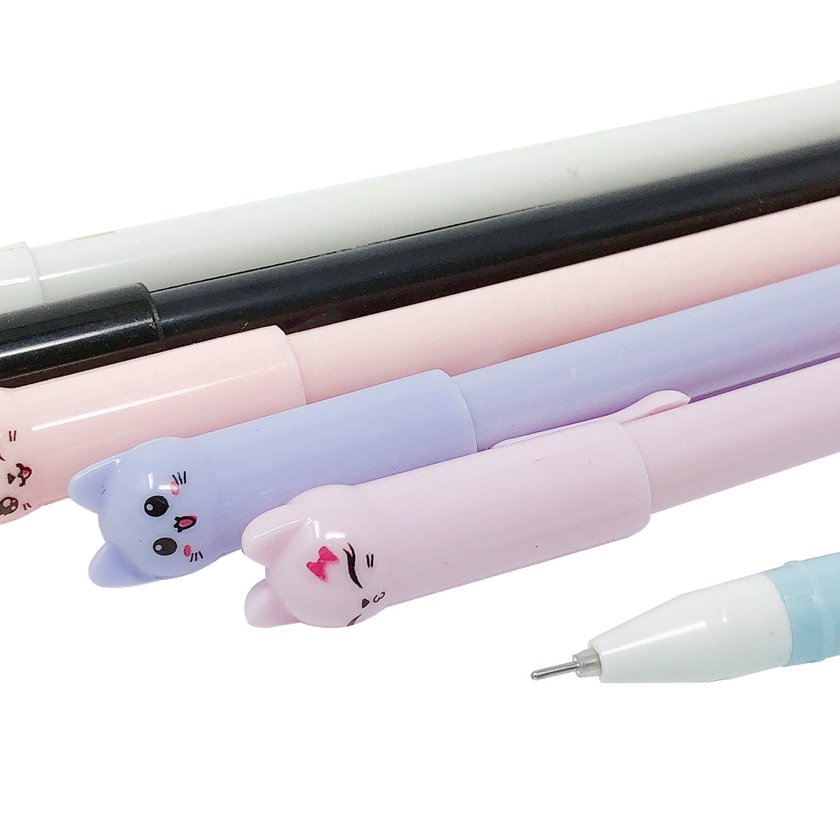 Cute Cat Pen 0.5 mm Gel Kawaii Pens Black Ball Point Japanese Pens for  School Office Supplies Kawaii Accessories For Cat Lovers - AliExpress