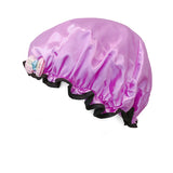 Wrapables Fun and Novelty Double Layer Waterproof Shower Caps for Kids (Set of 2)
