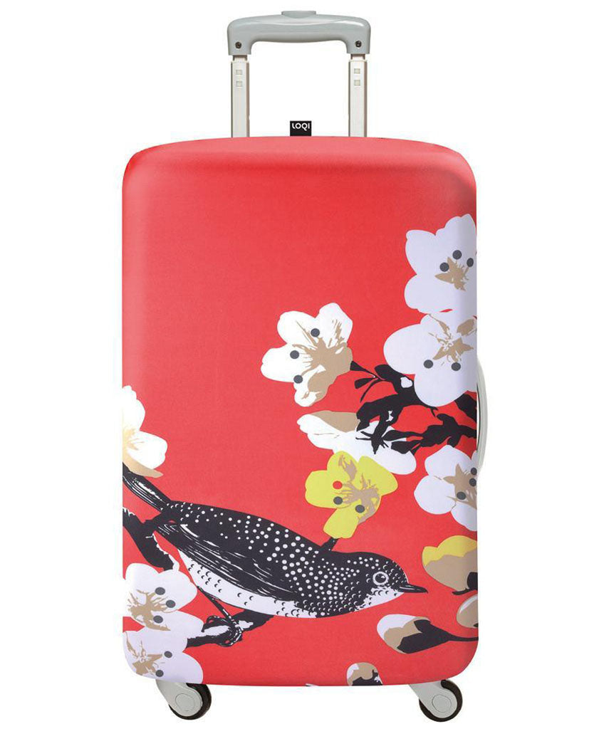 LOQI PRIMA Cherry Luggage Cover M
