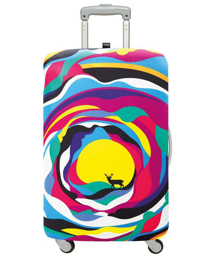 LOQI Artists STEVEN WILSON Psychedelic Luggage Cover M