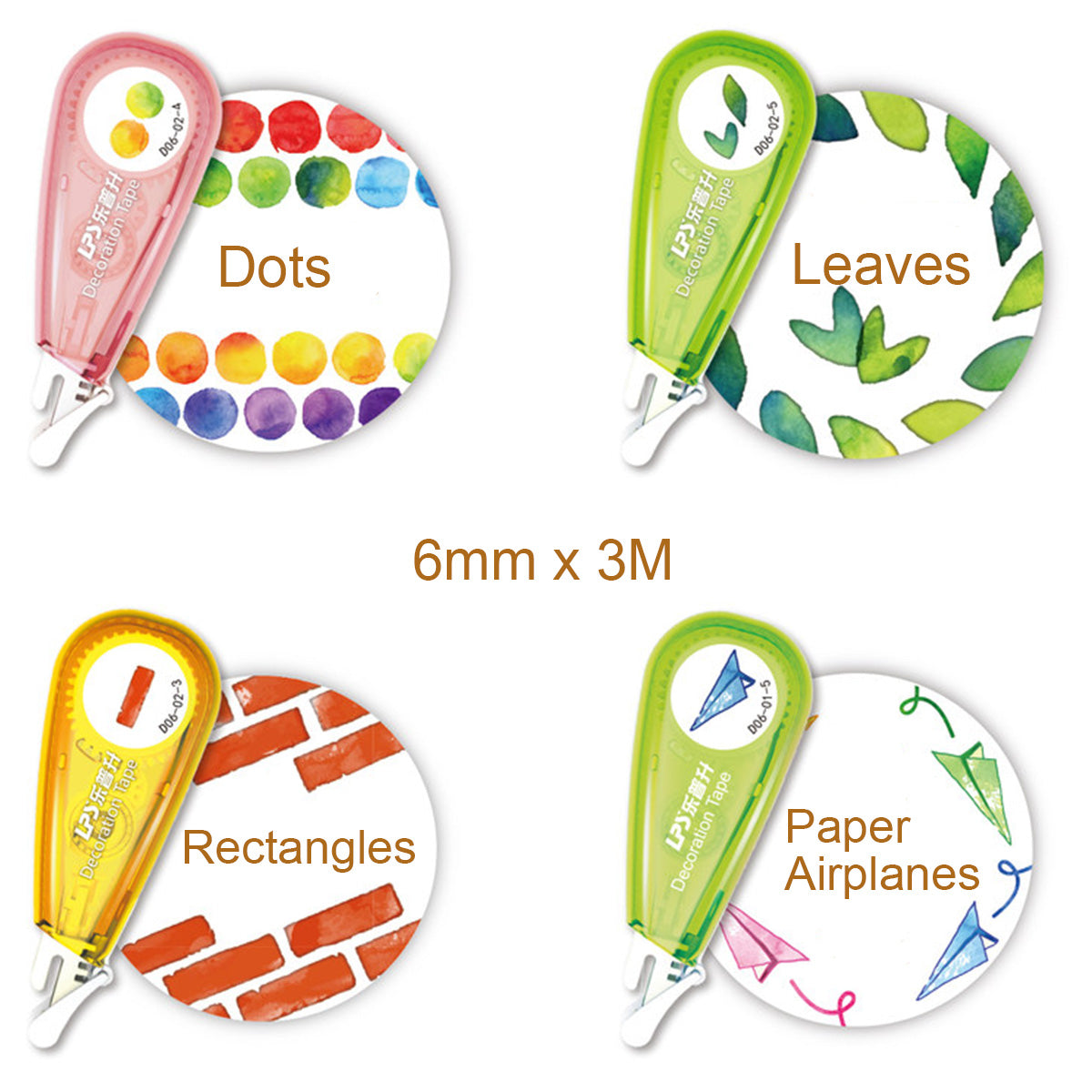 Wrapables Novelty Sticker Machine Pens, Decorative Stationery Supplies for Home Office School