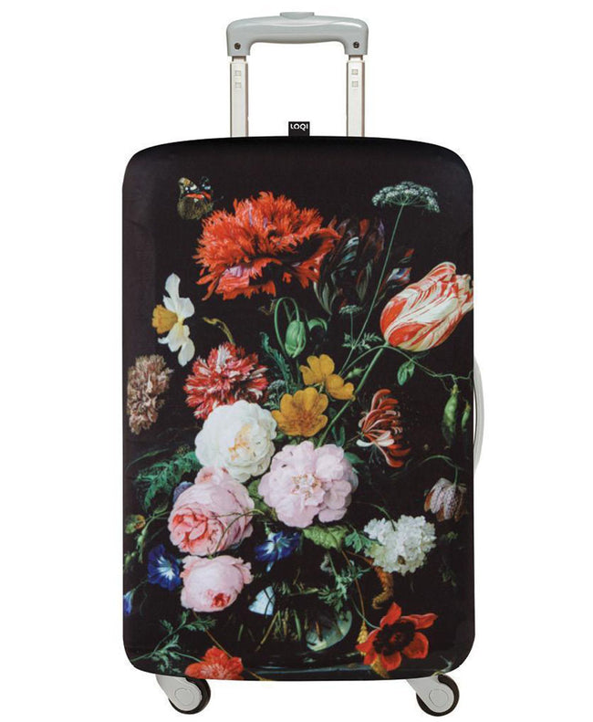 LOQI Museum DE HEEM's Still Life with Flowers Luggage Cover M