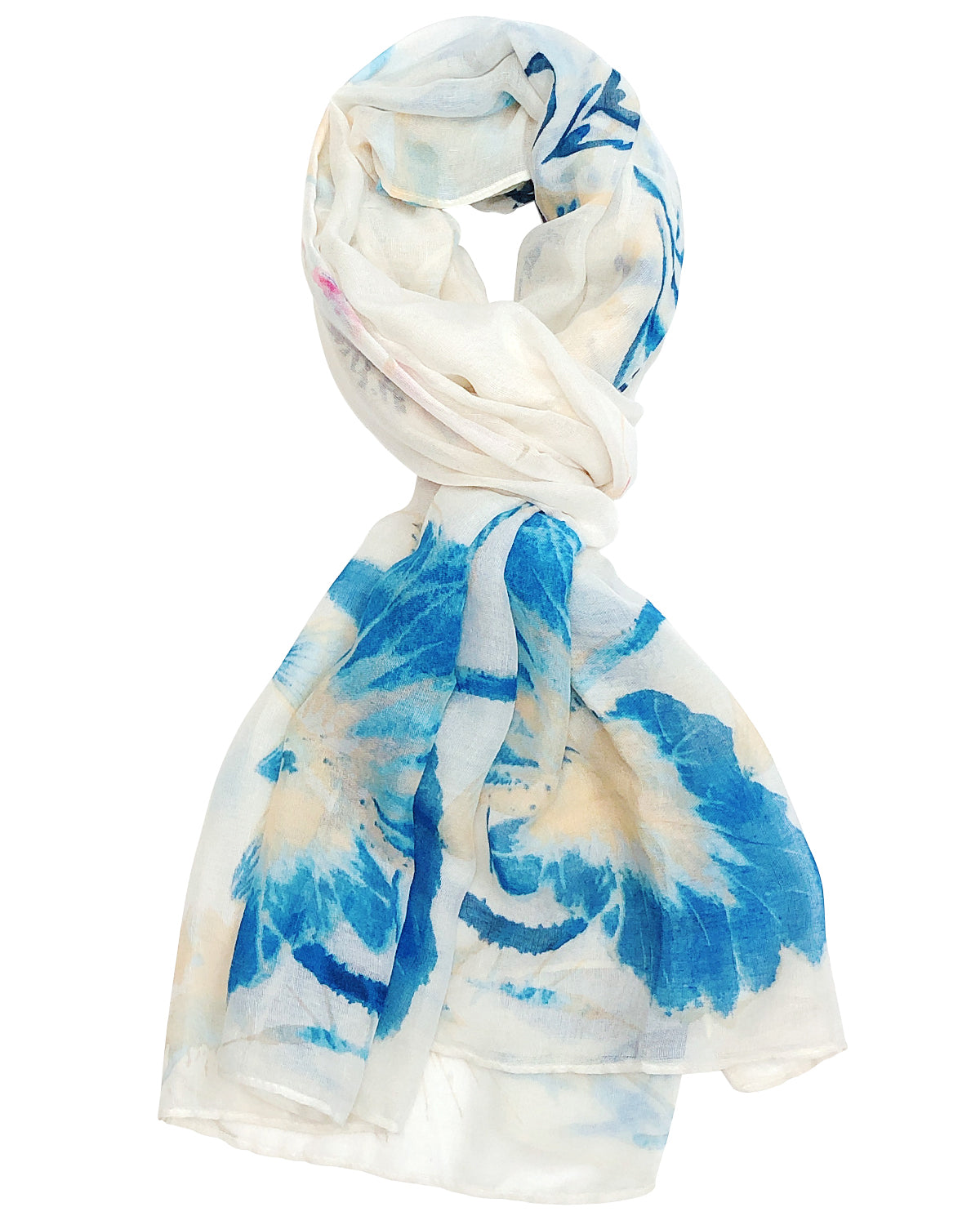 Wrapables Lightweight Poppy Floral Print Long Scarf