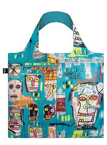 LOQI Museum Jean Michel Basquiat's Skull Reusable Shopping Bag