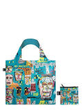 LOQI Museum Jean Michel Basquiat's Skull Reusable Shopping Bag