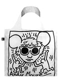 LOQI Museum Keith Haring's Andy Mouse Reusable Shopping Bag