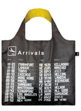 LOQI Airport Reusable Shopping Bags (Set of 3), Arrivals, Departures, Icons
