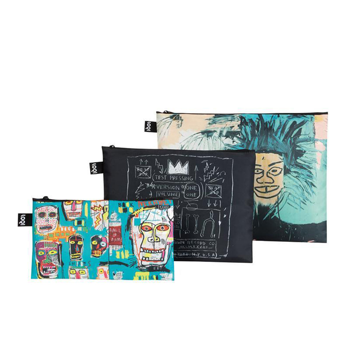 LOQI Museum Jean Michel Basquiat Zip Pockets