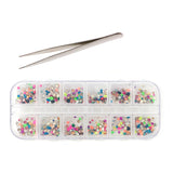 Wrapables Dazzling Nail Art Rhinestones Nail Manicure with Plastic Case