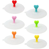 Wrapables Silicone Cup Lids, Anti-Dust Airtight Mug Covers for Hot and Cold Beverages (Set of 6)