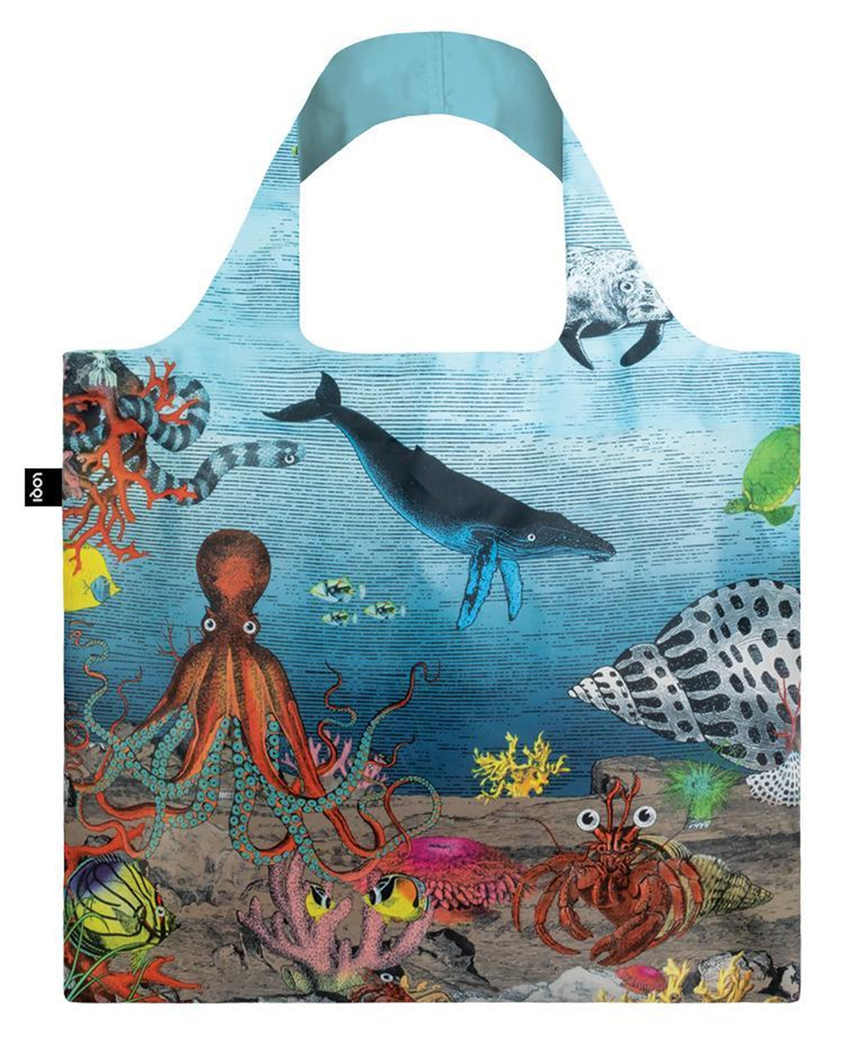 LOQI Artist Kristjana S Williams Interiors Great Barrier Reef Reusable Shopping Bag