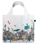 LOQI Kristjana S Williams Interiors Reusable Shopping Bags (Set of 3), New York, London, Skyline