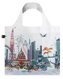 LOQI Kristjana S Williams Interiors Reusable Shopping Bags (Set of 3), New York, London, Skyline