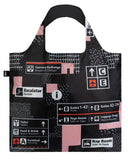 LOQI Airport Reusable Shopping Bags (Set of 3), Arrivals, Departures, Icons