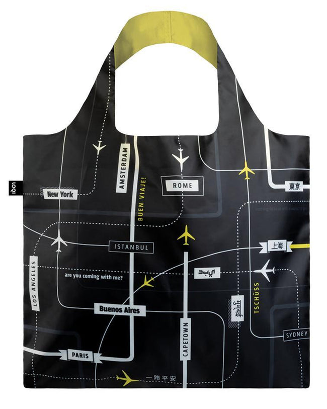 LOQI Airport Departures Reusable Shopping Bag