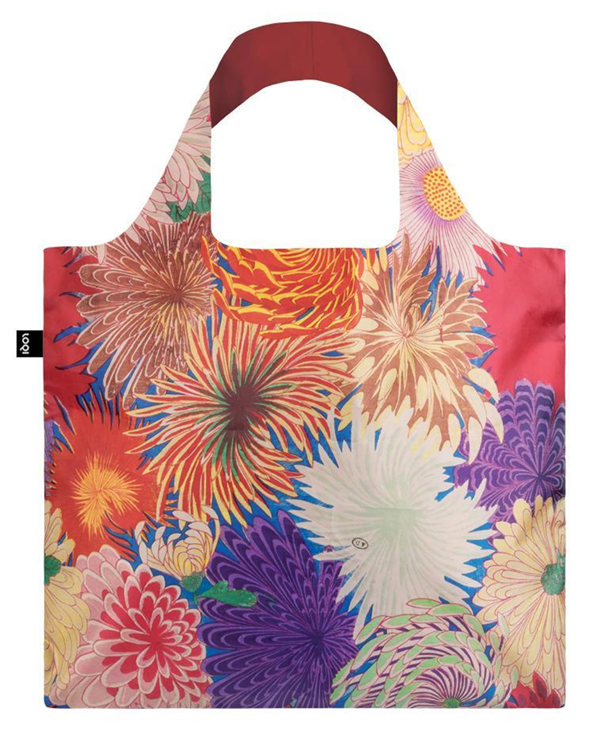LOQI Museum MAD Japanese Chrysanthemum Reusable Shopping Bag
