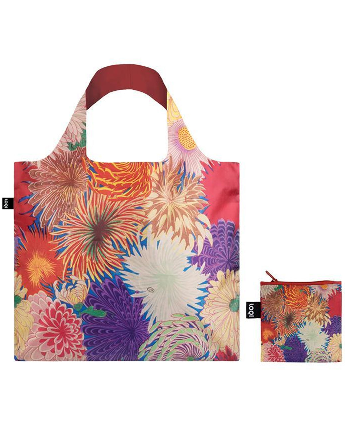 LOQI Museum MAD Japanese Chrysanthemum Reusable Shopping Bag