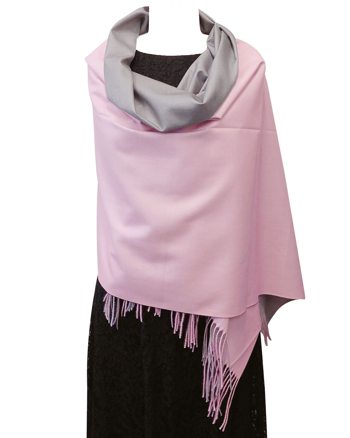 Wrapables Soft Cashmere-Feeling Lightweight Scarf, Large Two-Tone Warm