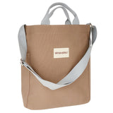 Wrapables Canvas Tote Bag for Women, Casual Cross Body Shoulder Handbag